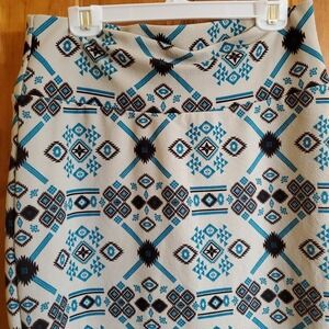 LuLaRoe Maxi Skirt Women's MED/short‎ Native Pattern
